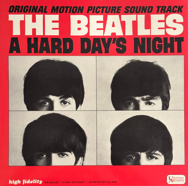 The Beatles : A Hard Day's Night (Original Motion Picture Sound Track) (LP, Album, Mono, RE, 180)