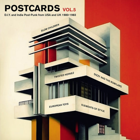 Various : Postcards Vol.5 (D.I.Y. And Indie Post-Punk From USA And UK 1980-1983) (LP, Comp)