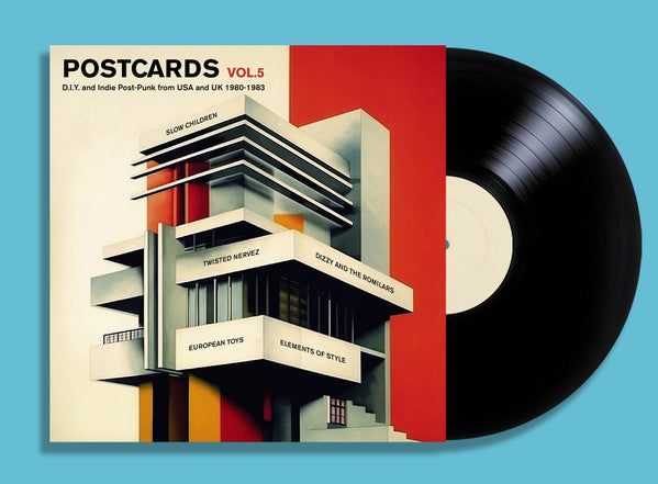 Various : Postcards Vol.5 (D.I.Y. And Indie Post-Punk From USA And UK 1980-1983) (LP, Comp)