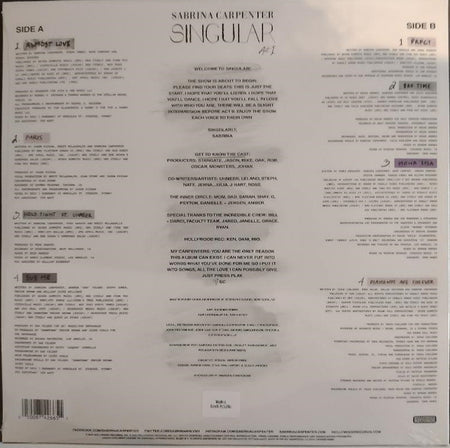 Sabrina Carpenter : Singular Act I (LP, Album, RE)