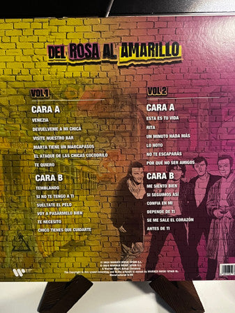 Hombres G : Del Rosa Al Amarillo (2xLP, Album, Comp, pin)