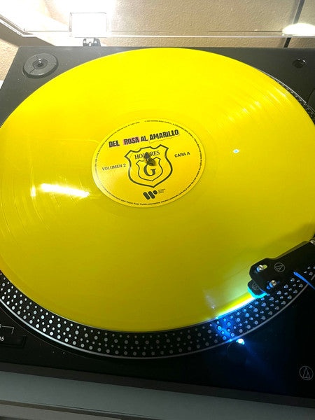 Hombres G : Del Rosa Al Amarillo (2xLP, Album, Comp, pin)