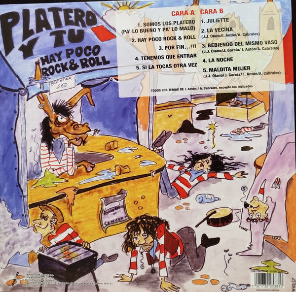 Platero Y Tu : Hay Poco Rock & Roll (LP, Album, RE)