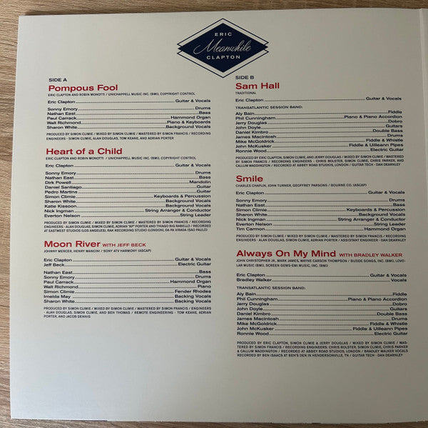 Eric Clapton : Meanwhile (2xLP, Album, Gol)