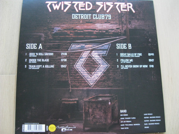 Twisted Sister : detroit club '79 live radio broadast (LP, Album, Unofficial)