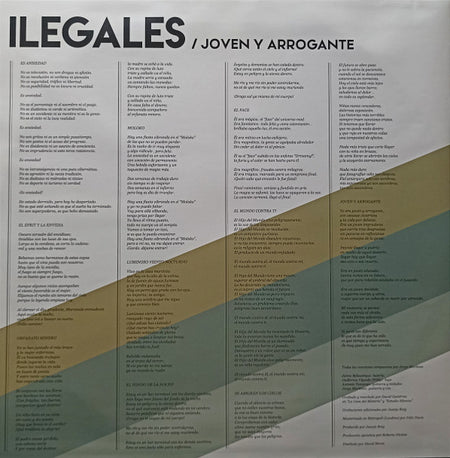 Ilegales (2) : Joven Y Arrogante (LP)