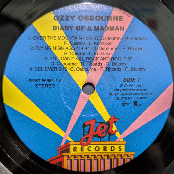 Ozzy Osbourne : Diary Of A Madman (LP, Album, RE, RM, 180)