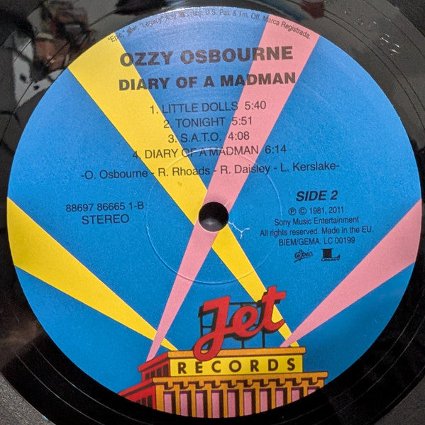 Ozzy Osbourne : Diary Of A Madman (LP, Album, RE, RM, 180)