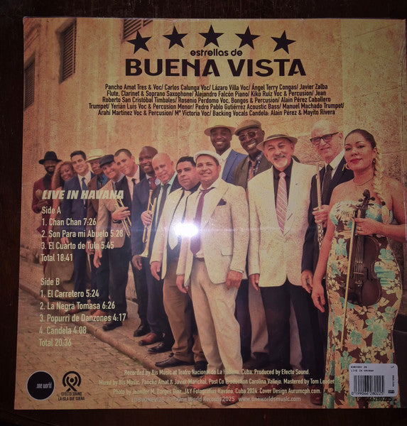 Estrellas de Buena Vista : Live In Havana (LP, Album)