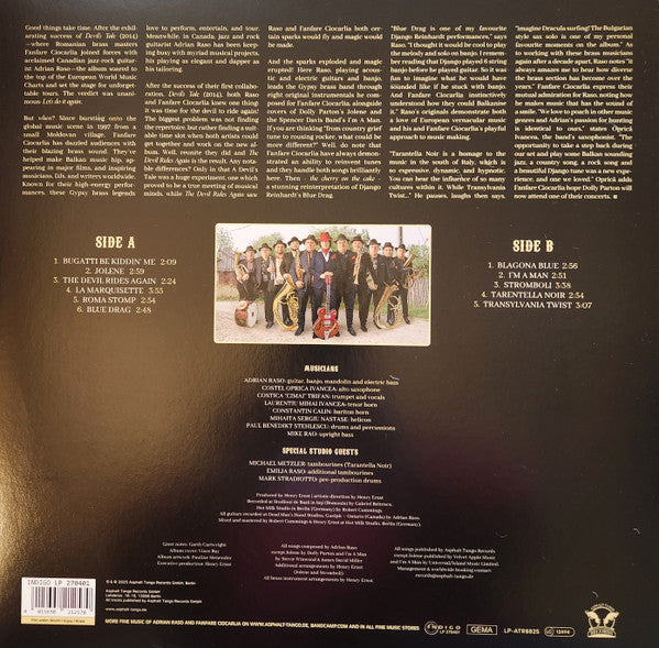 Adrian Raso & Fanfare Ciocărlia : The Devil Rides Again (LP, Album, Ltd)