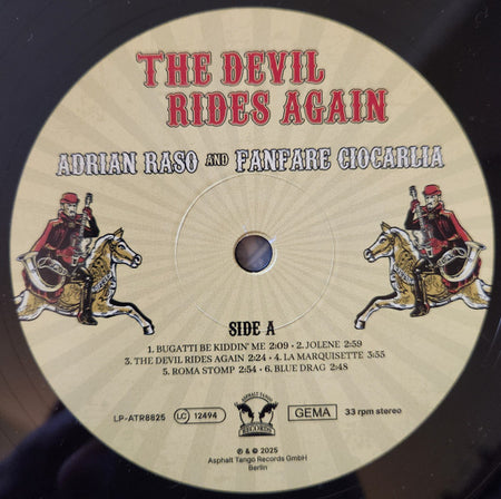 Adrian Raso & Fanfare Ciocărlia : The Devil Rides Again (LP, Album, Ltd)