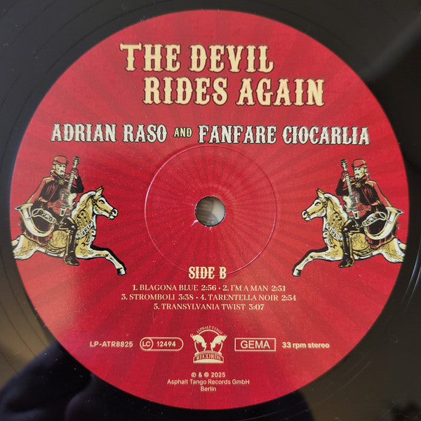 Adrian Raso & Fanfare Ciocărlia : The Devil Rides Again (LP, Album, Ltd)
