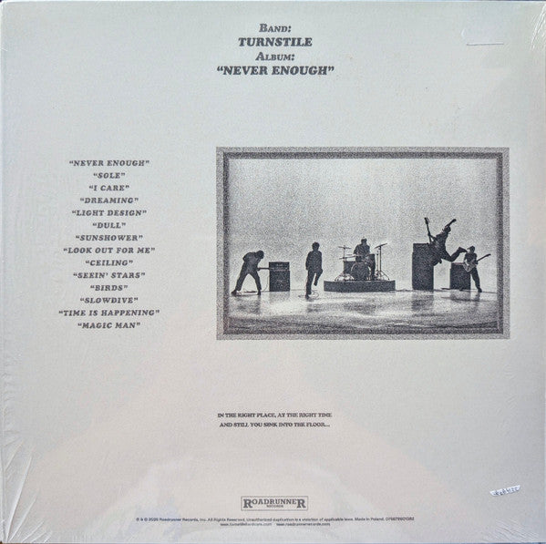 Turnstile (2) : Never Enough (LP, Album)