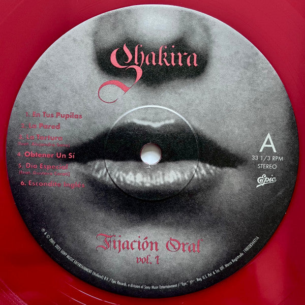 Shakira : Fijación Oral Vol. 1 (LP, Album, Ltd, RE, S/Edition, 20t)
