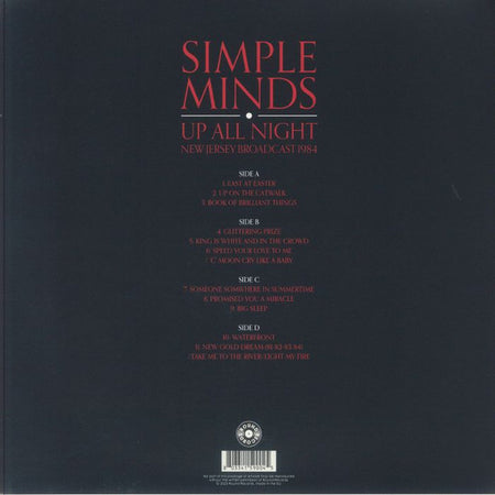 Simple Minds : Up All Night: New Jersey Broadcast 1984 (2xLP, Unofficial, Gat)