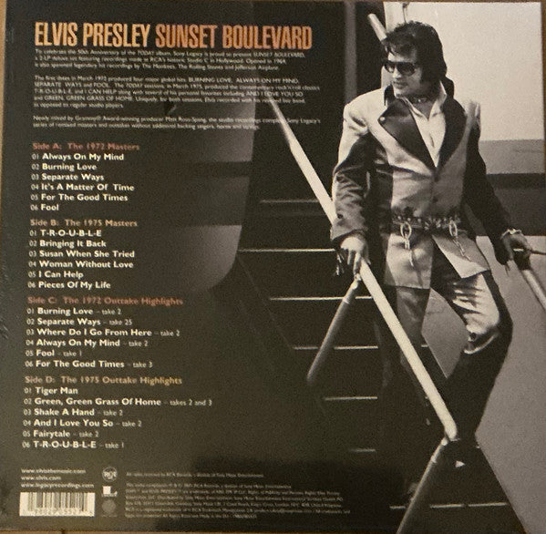 Elvis Presley : Sunset Boulevard  (2xLP, Album, Comp, Dlx, Mixed)