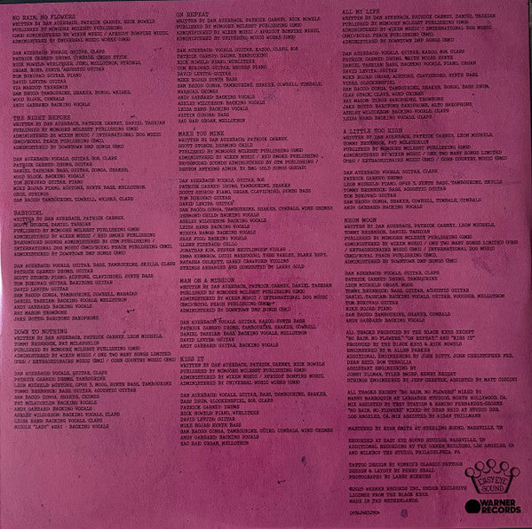 The Black Keys : No Rain, No Flowers (LP, Album, Ltd, Red)