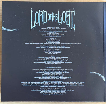 Lord Of The Lost : Opvs Noir Vol. 1 (LP, Album, Ltd, Num, Liq)