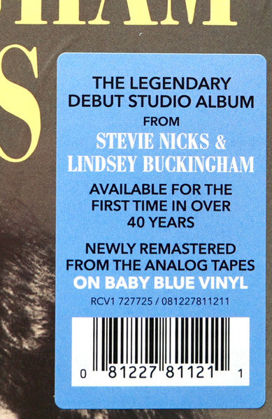 Buckingham Nicks : Buckingham Nicks (LP, Album, RE, RM, Blu)