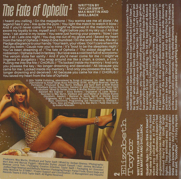 Taylor Swift : The Life Of A Showgirl (CD, Album, Swe)