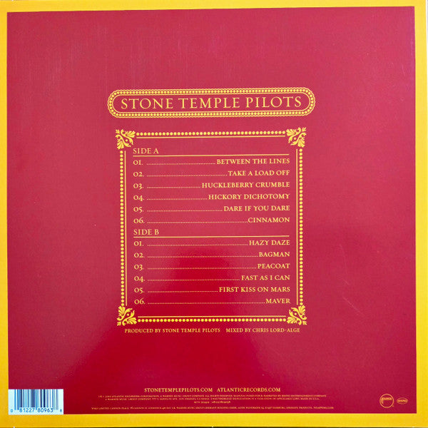 Stone Temple Pilots : Stone Temple Pilots (LP, Album, RE,  Re)
