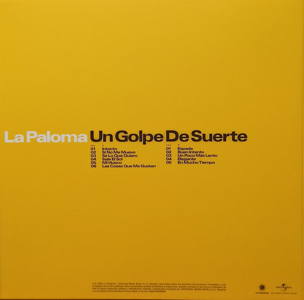 La Paloma (2) : Un Golpe de Suerte (LP, Album, Sig)