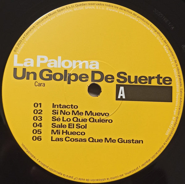 La Paloma (2) : Un Golpe de Suerte (LP, Album, Sig)
