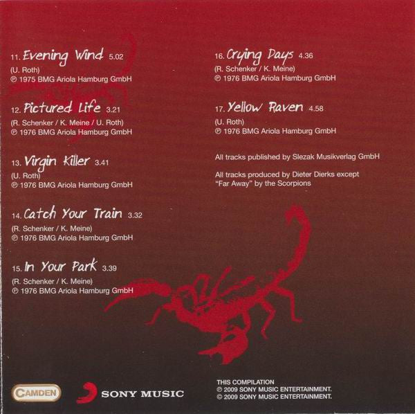Scorpions : Hot & Slow (Best Masters Of The 70's) (CD, Comp, RE, Son)