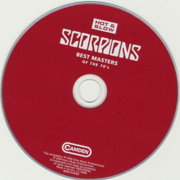 Scorpions : Hot & Slow (Best Masters Of The 70's) (CD, Comp, RE, Son)