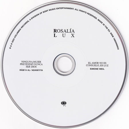Rosalía (3) : Lux (CD, Album)