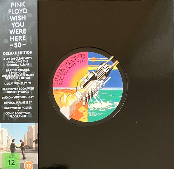 Pink Floyd : Wish You Were Here (LP, Album, RE, RM, Cle + 3xLP, Cle + 7", Single, R)