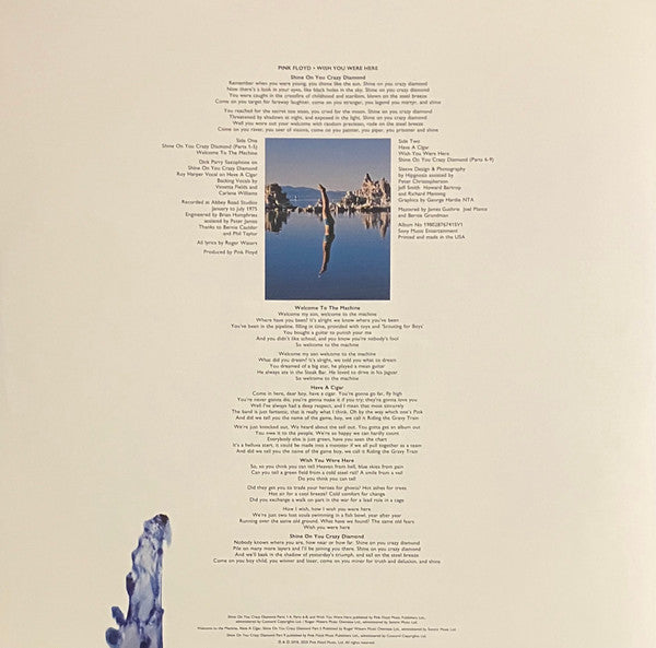 Pink Floyd : Wish You Were Here (LP, Album, RE, RM, Cle + 3xLP, Cle + 7", Single, R)