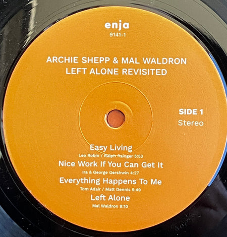 Archie Shepp & Mal Waldron : Left Alone Revisited (LP, Album, RE)