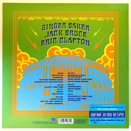 Cream (2) : Royal Albert Hall (London May 2-3-5-6 2005) (3xLP, Album, Ltd, RE, Blu)