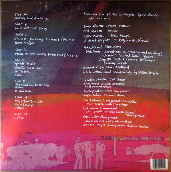 Pink Floyd : Live From The Los Angeles Sports Arena, April 26th , 1975 (4xLP, Album, RE, RM, Cle + Box, RSD, Ltd)