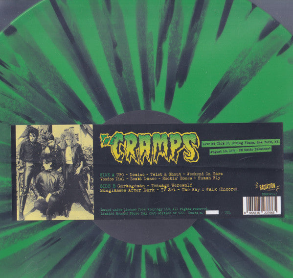 The Cramps : Live At Club 57, Irving Plaza, New York, NY. (LP, RSD, Ltd, Num, Gre)