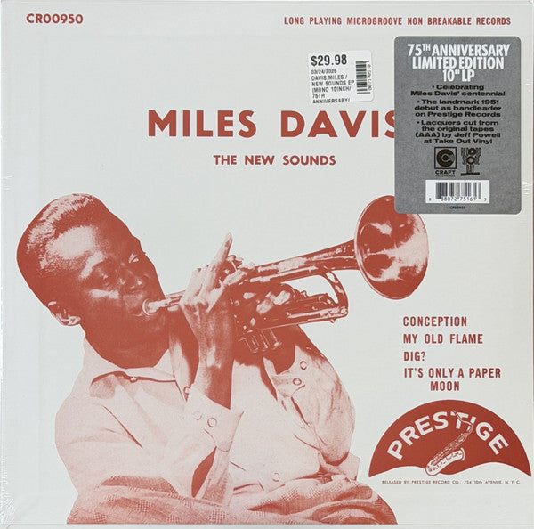 Miles Davis : The New Sounds (10", Album, RSD, Mono, Ltd, RE)