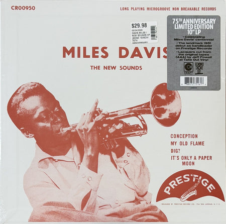 Miles Davis : The New Sounds (10", Album, RSD, Mono, Ltd, RE)