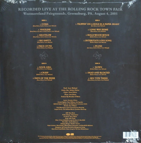 Stone Temple Pilots : Live At Rolling Rock 2001 (2xLP, Album, RSD, Ltd, Yel)