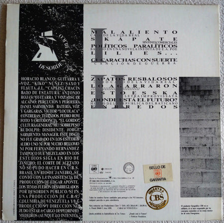 Desorden Público : Desorden Público (LP, Album)