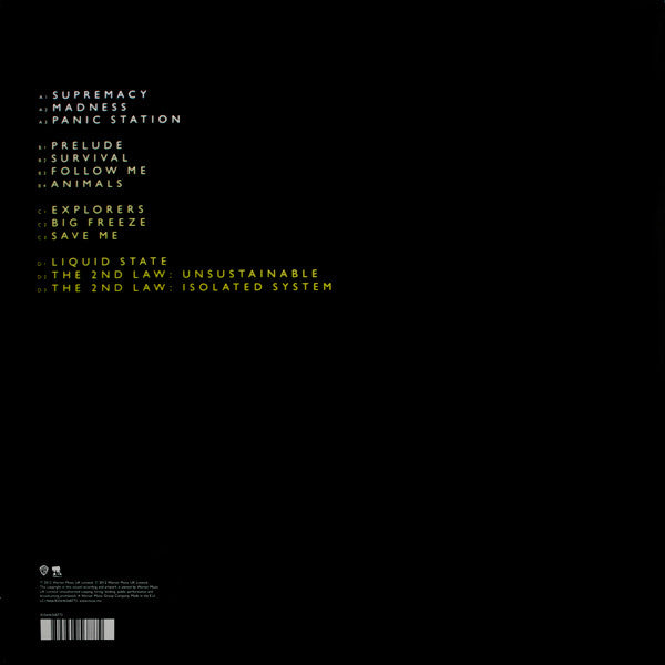 Muse : The 2nd Law (2xLP, Album)