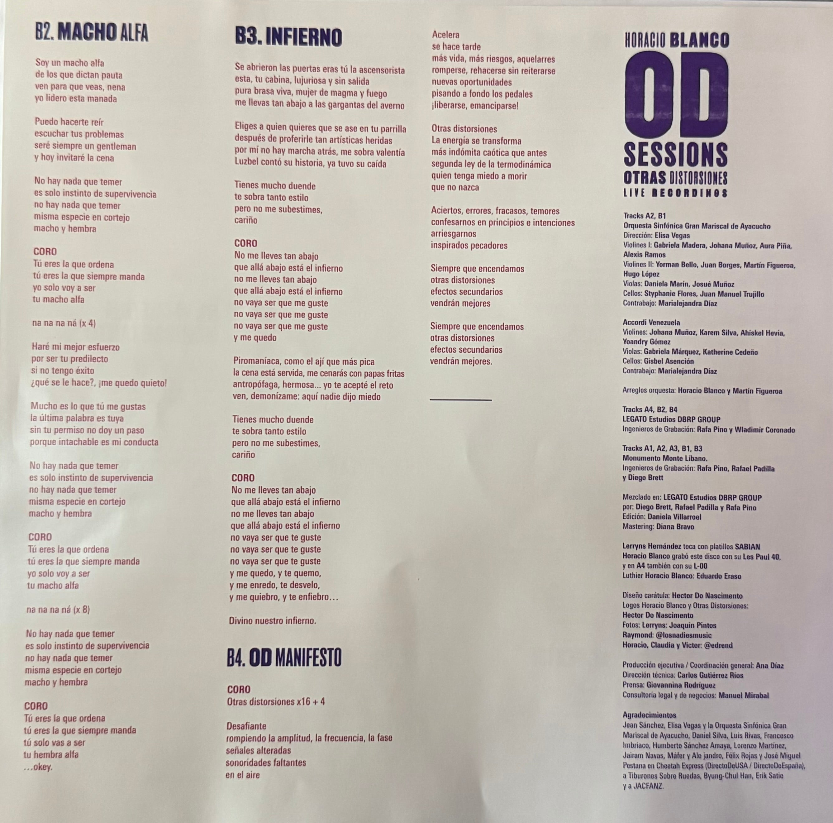 Horacio Blanco - OD Sessions Otras Distorsiones Live Recordings - Quiosco Morrison