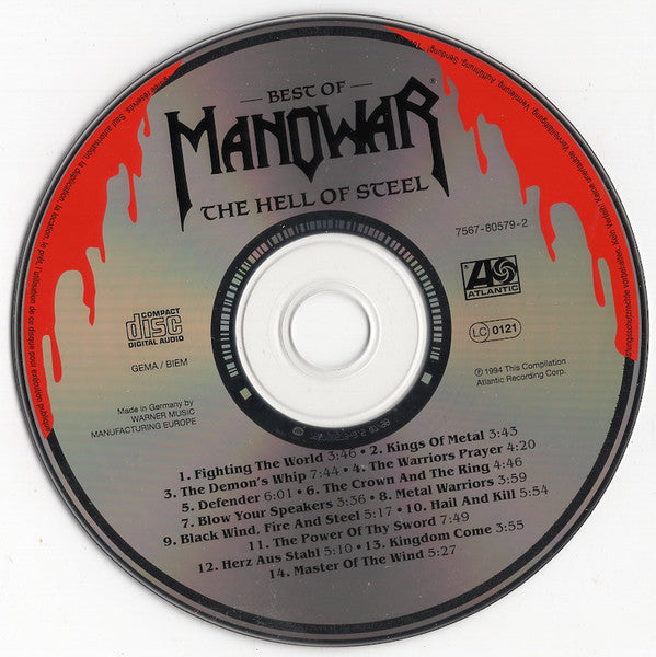 Manowar : Best Of Manowar - The Hell Of Steel (CD, Comp)
