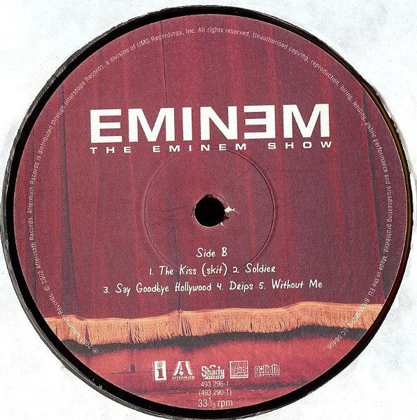 Eminem : The Eminem Show (2xLP, Album)