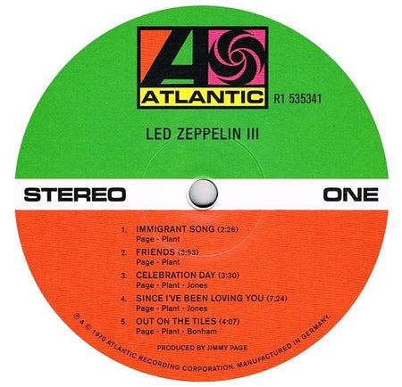 Led Zeppelin : Led Zeppelin III (LP, Album, RE, RM, 180 + LP, 180 + Dlx, Tri)