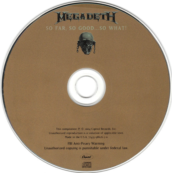 Megadeth : So Far, So Good...So What! (CD, Album, RE, RM, Rem)