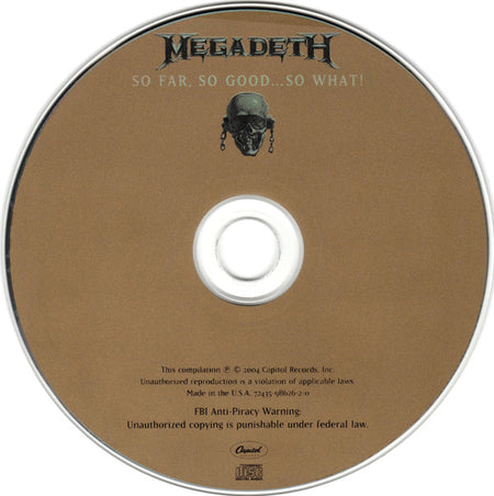 Megadeth : So Far, So Good...So What! (CD, Album, RE, RM, Rem)