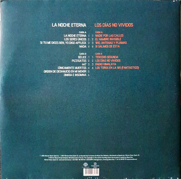 Love Of Lesbian : La Noche Eterna / Los Días No Vividos (2xLP, Album, Gat + CD, Album)