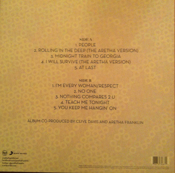 Aretha Franklin : Sings The Great Diva Classics (LP, Album)