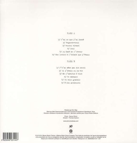 Johnny Hallyday : Rester Vivant (LP, Album)